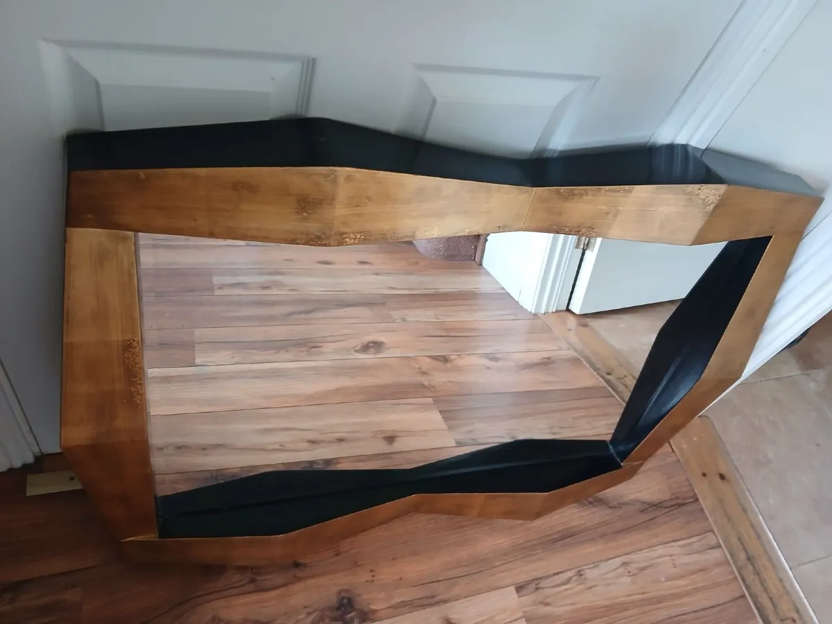Stunning Gold and Black framed mirror - Image 2