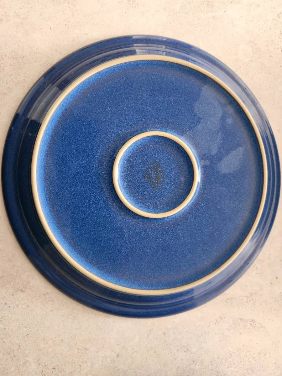 Denby Imperial Blue Set. 4 Plates 3 Mugs 4 Bowls - Image 2