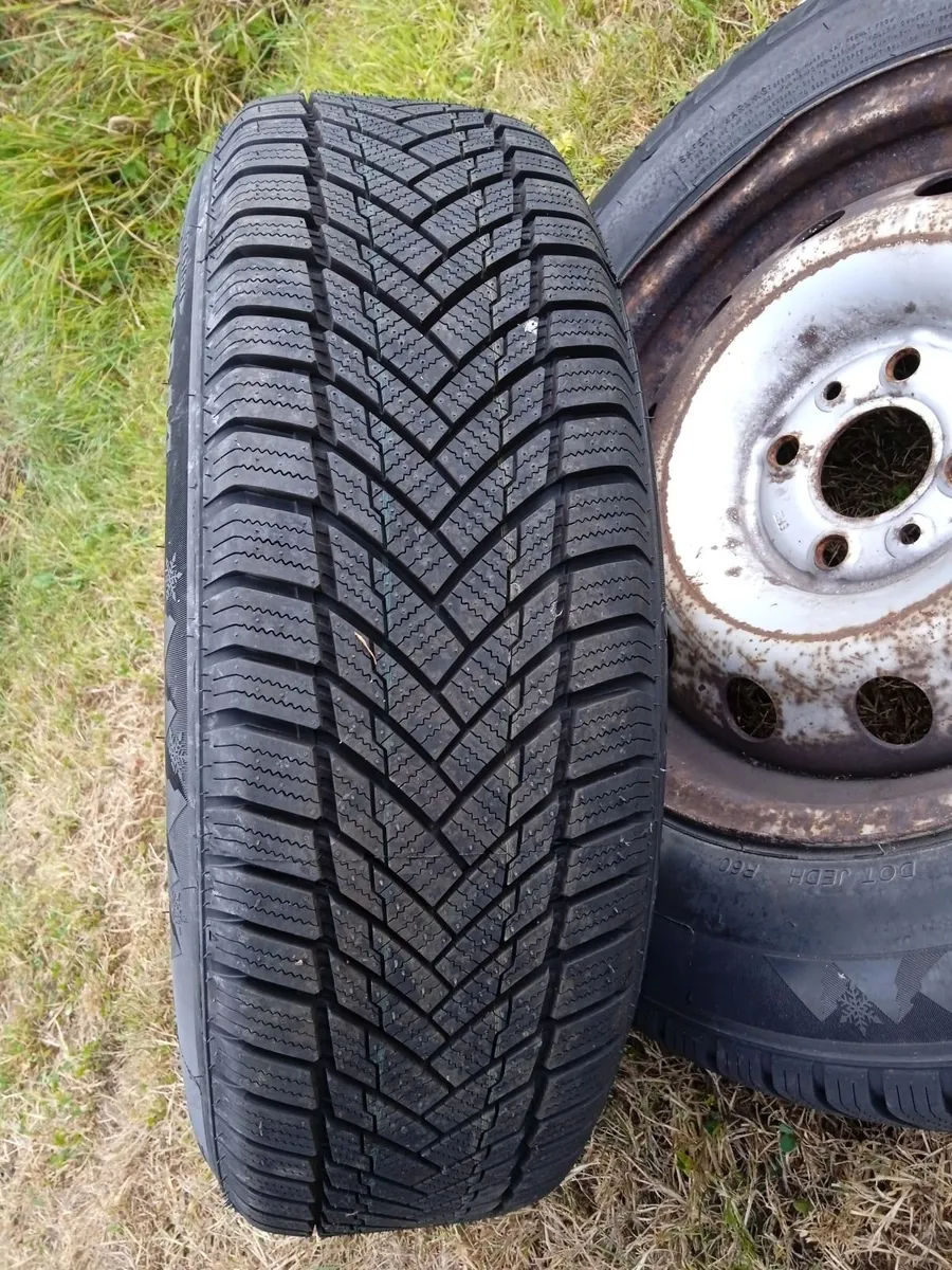 14" Doblo wheels and BRAND NEW All weather tyres - Image 1