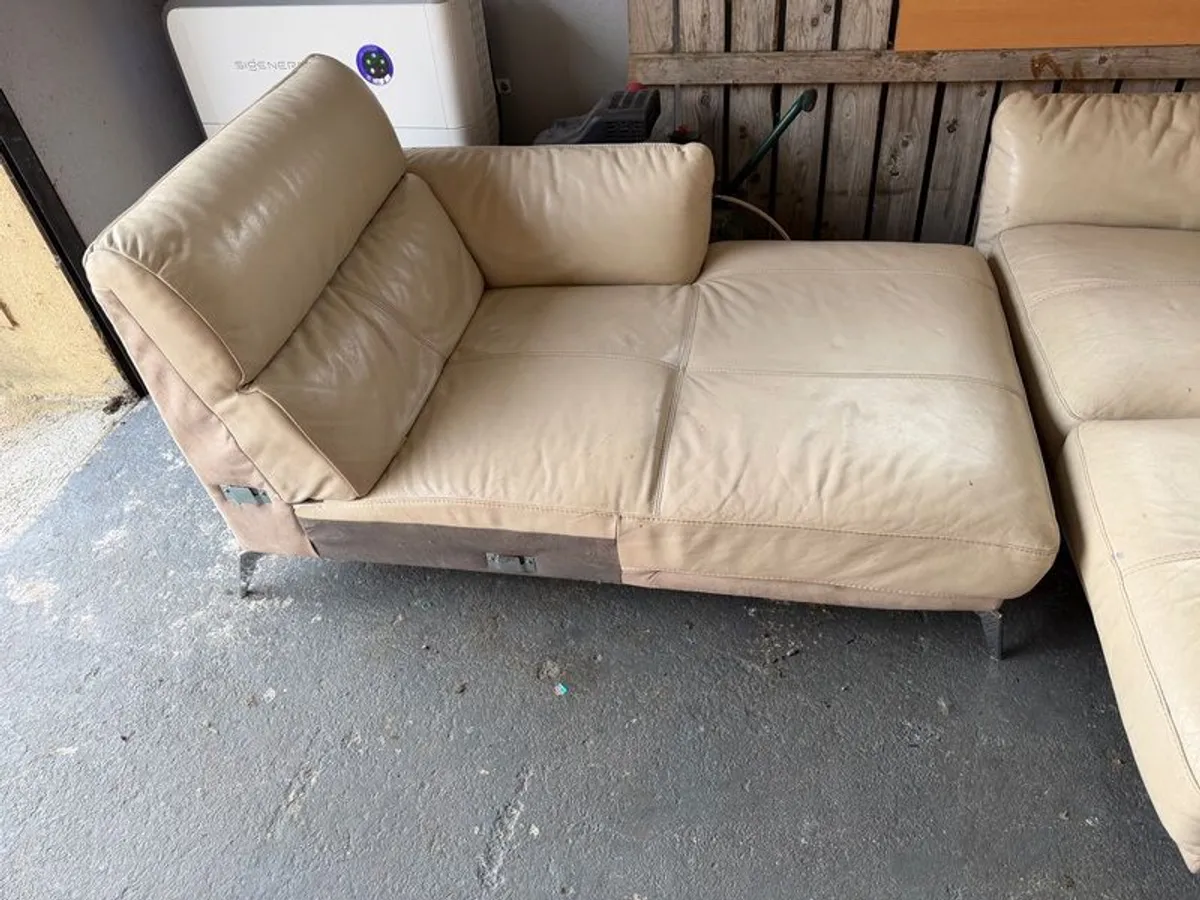 Beige L shaped Sofa - Image 4