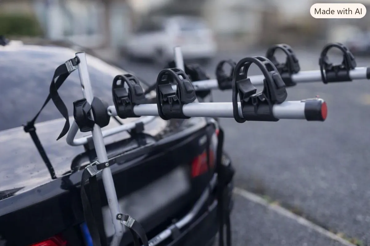 Thule Bike Rack, rear mounted strap rack 3 bikes - Image 1