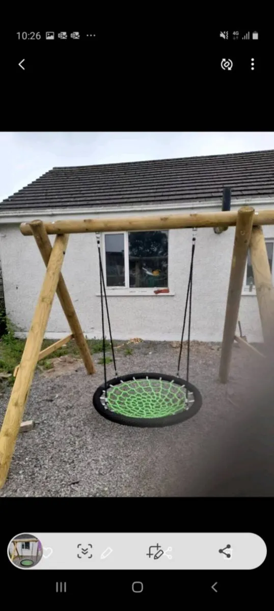 Commercial quality basket swing - Image 1
