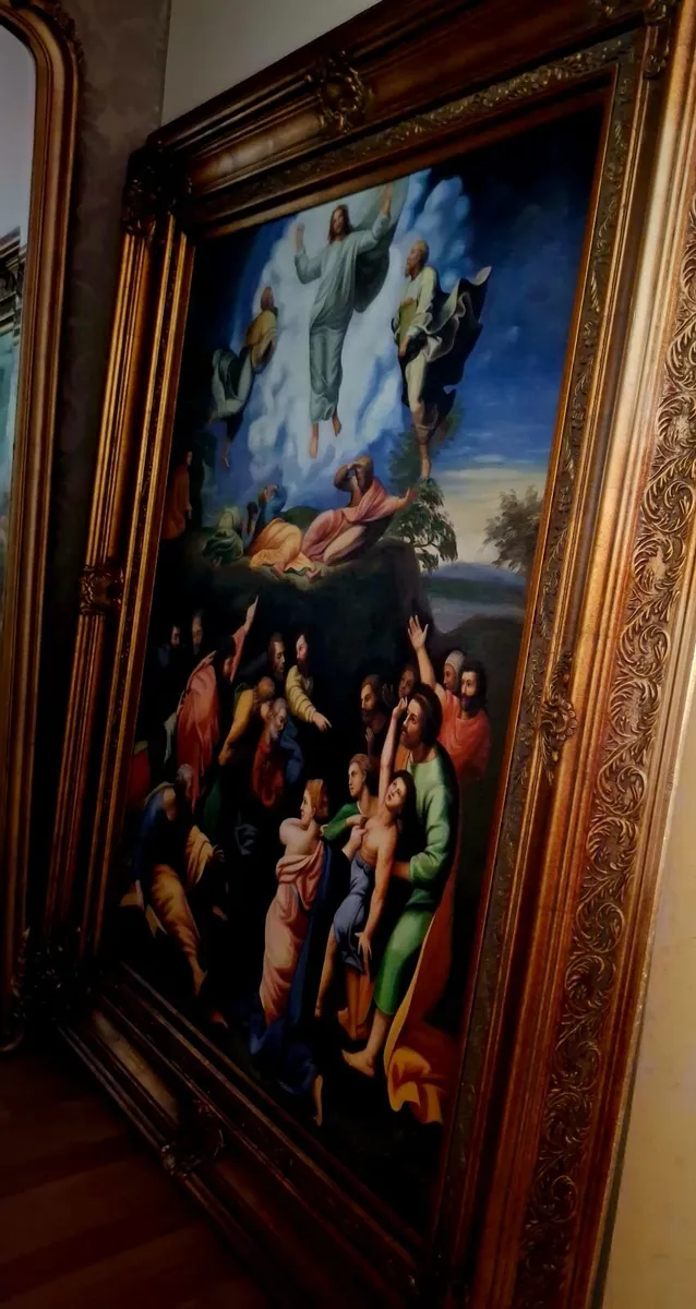 Magnificent 19th-Century Classical Religious Oil . - Image 2