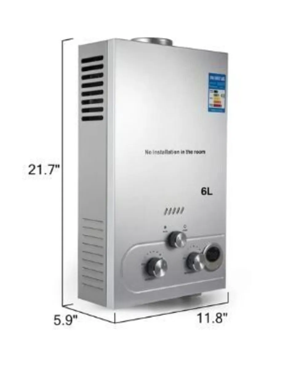 6L Propane Tankless Water Heater Instant Heating - Image 1