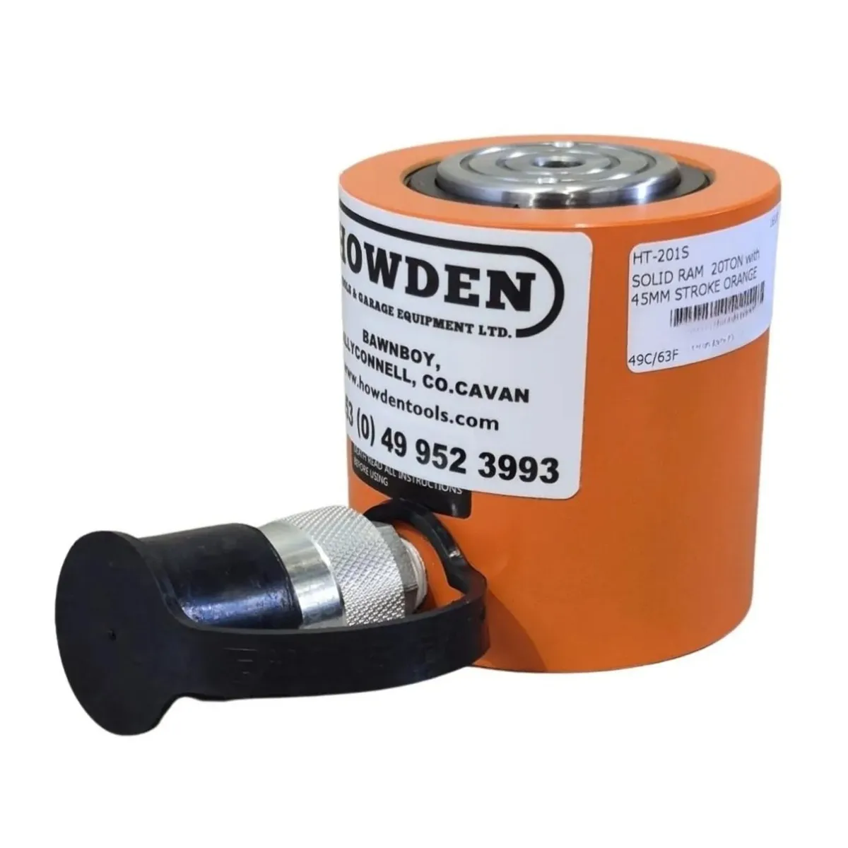 Solid Hydraulic Ram with 45 mm Stroke 20-tonne - Image 1