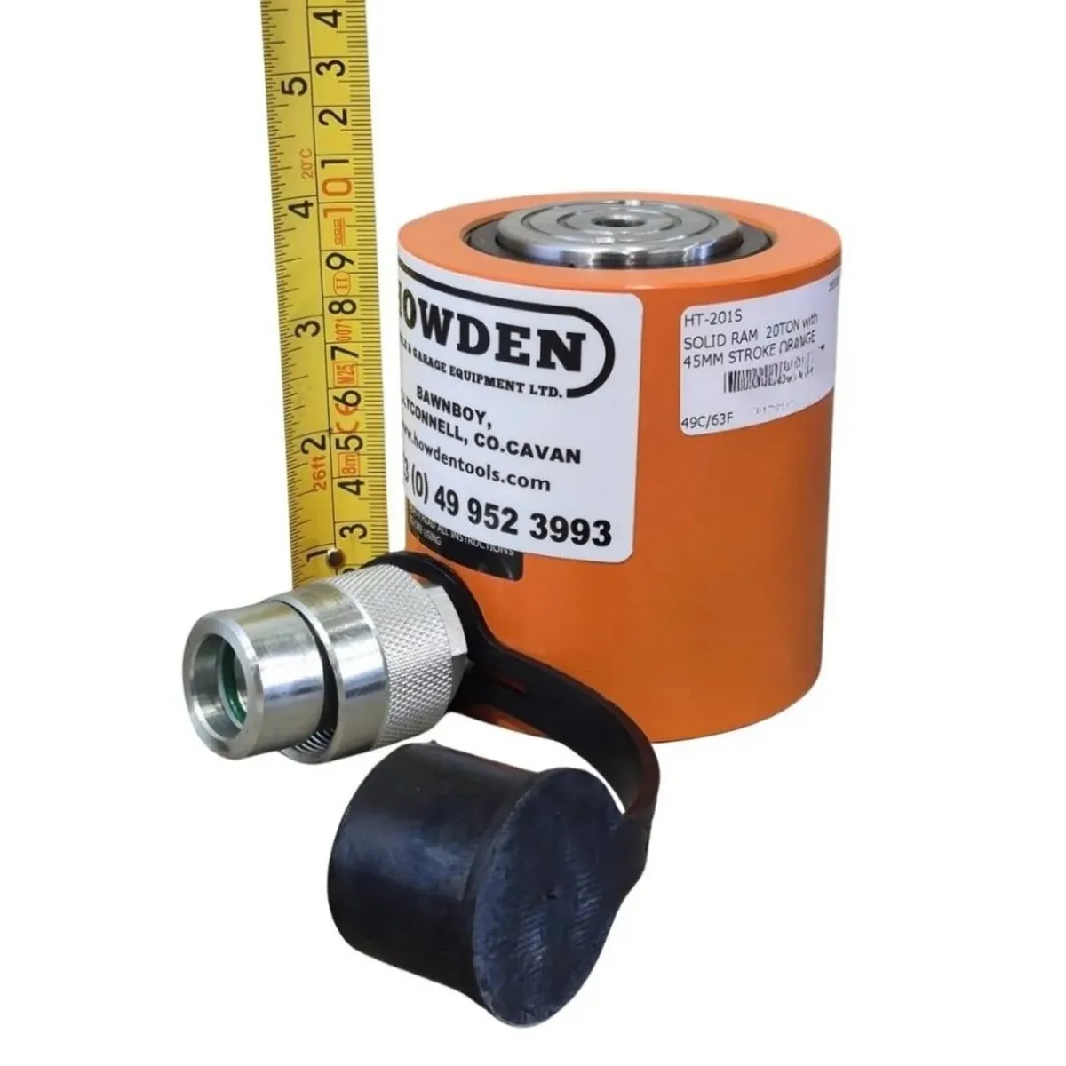Solid Hydraulic Ram with 45 mm Stroke 20-tonne - Image 3