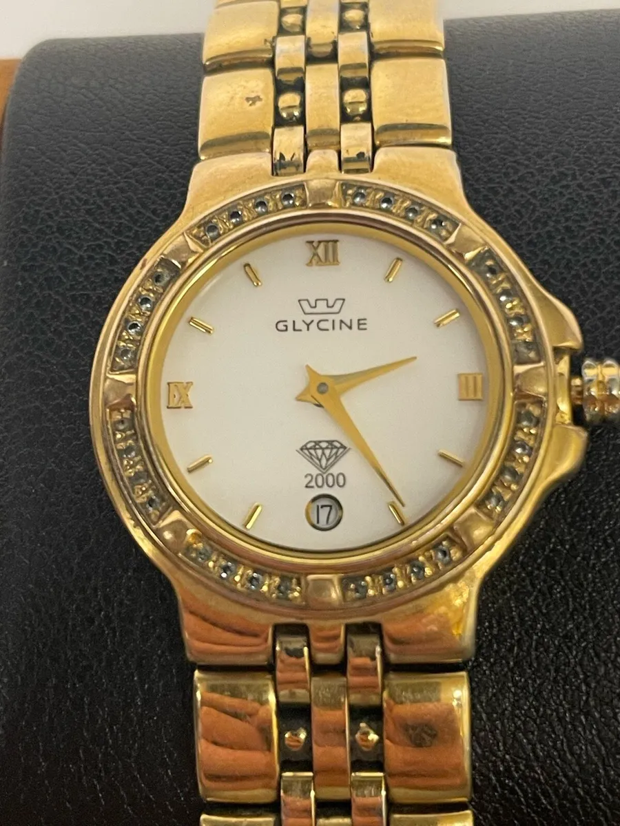 Glycine Womens Millenium Watch Diamond Bezel - Image 1