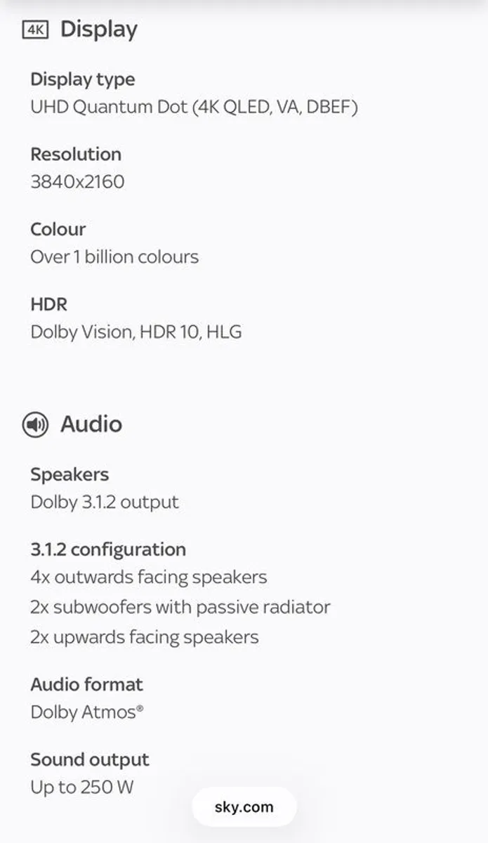 Sky glass Gen 2 65inch - Image 4