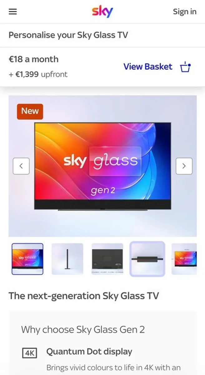 Sky glass Gen 2 65inch - Image 2