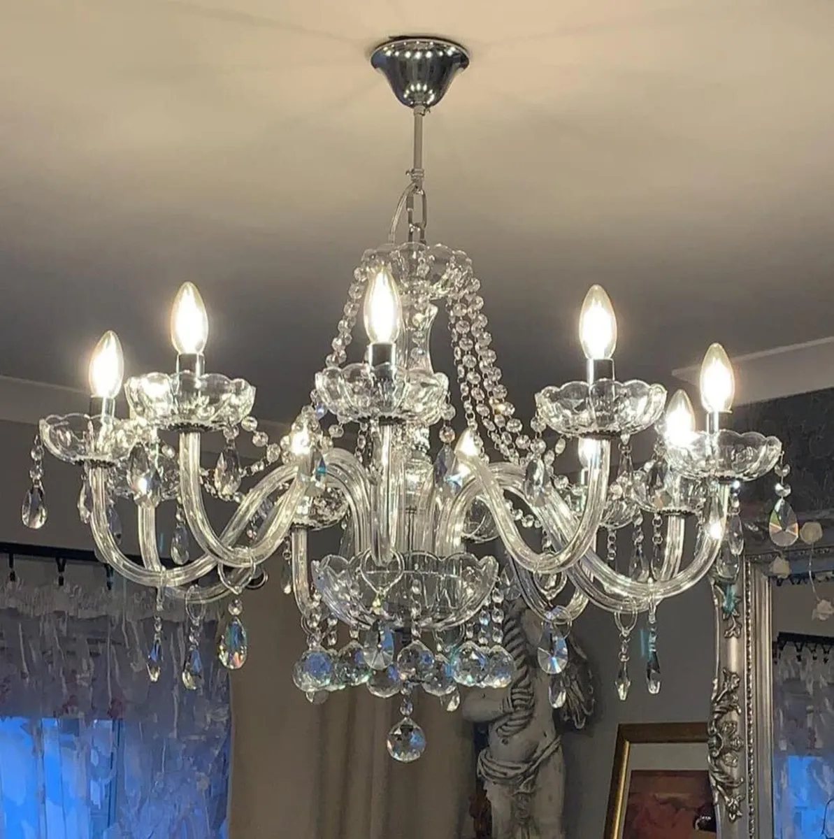 10 Light Chandelier Modern Crystal Ceiling Light - Image 2