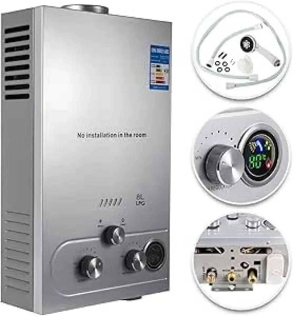 8L Propane Tankless Water Heater Fast Heating - Image 1