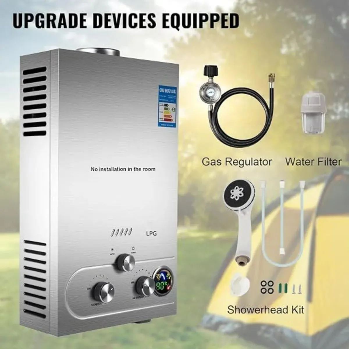 8L Propane Tankless Water Heater Fast Heating - Image 4