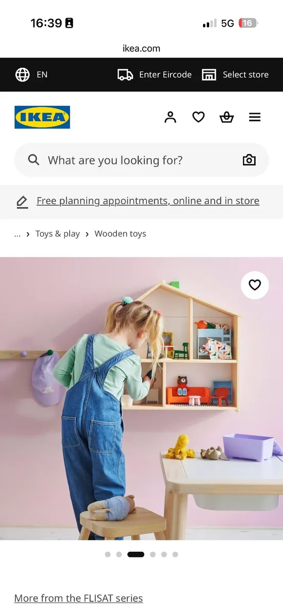 IKEA doll house and furniture new never opened - Image 1