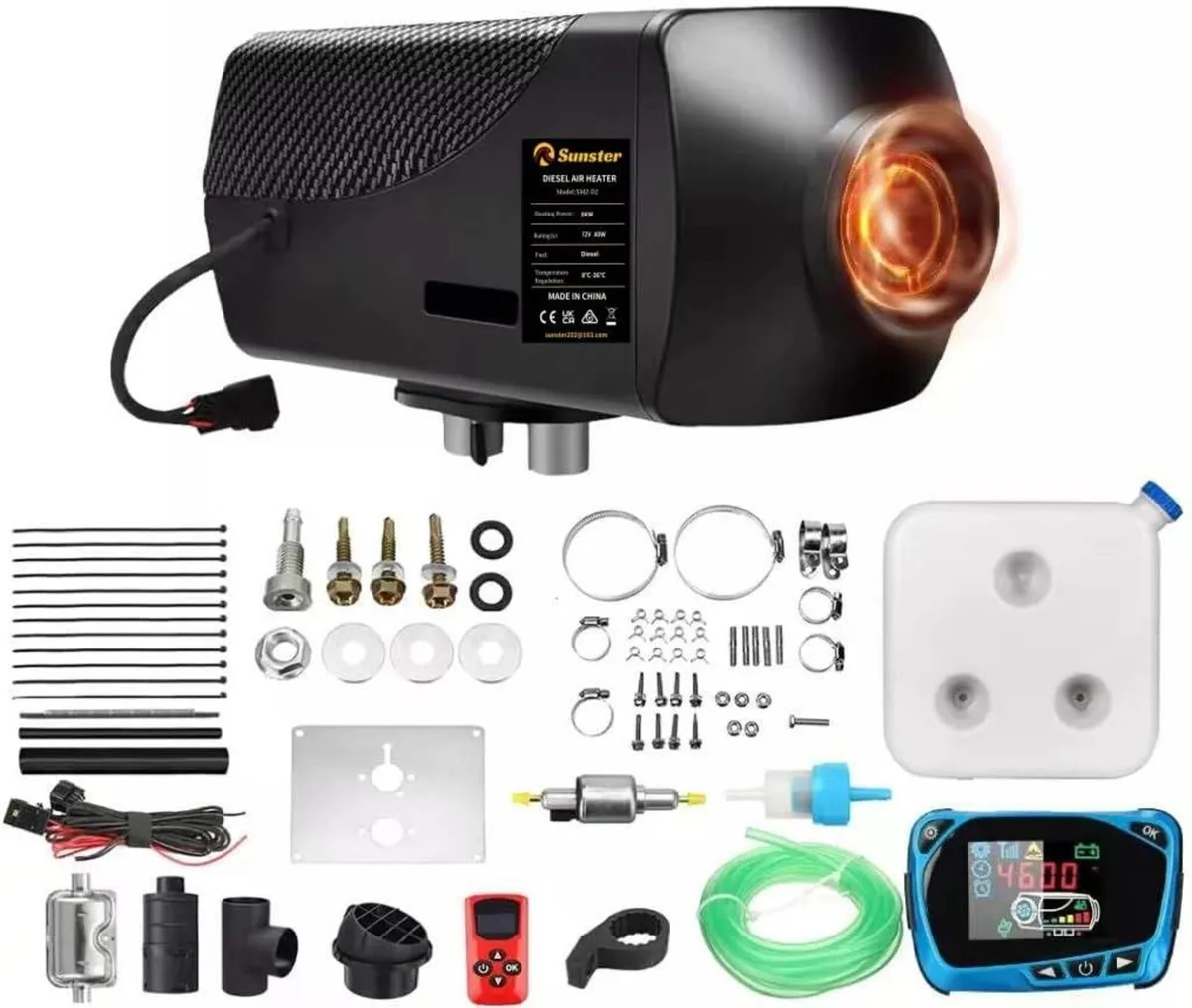 Diesel Air Heater 8KW 12V Bluetooth Parking Heater - Image 1
