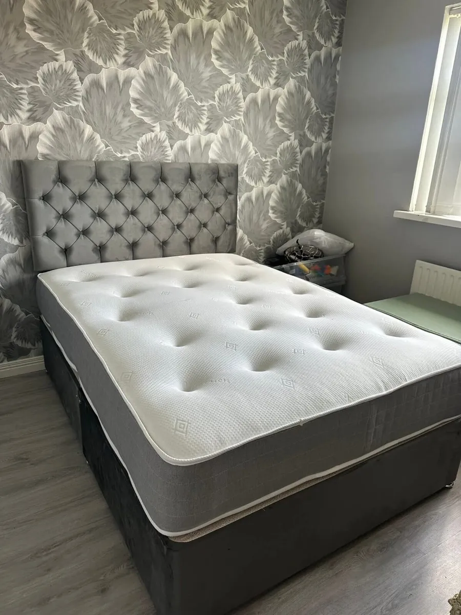 Divan Double & King Size Bed Frame With Mattress - Image 2