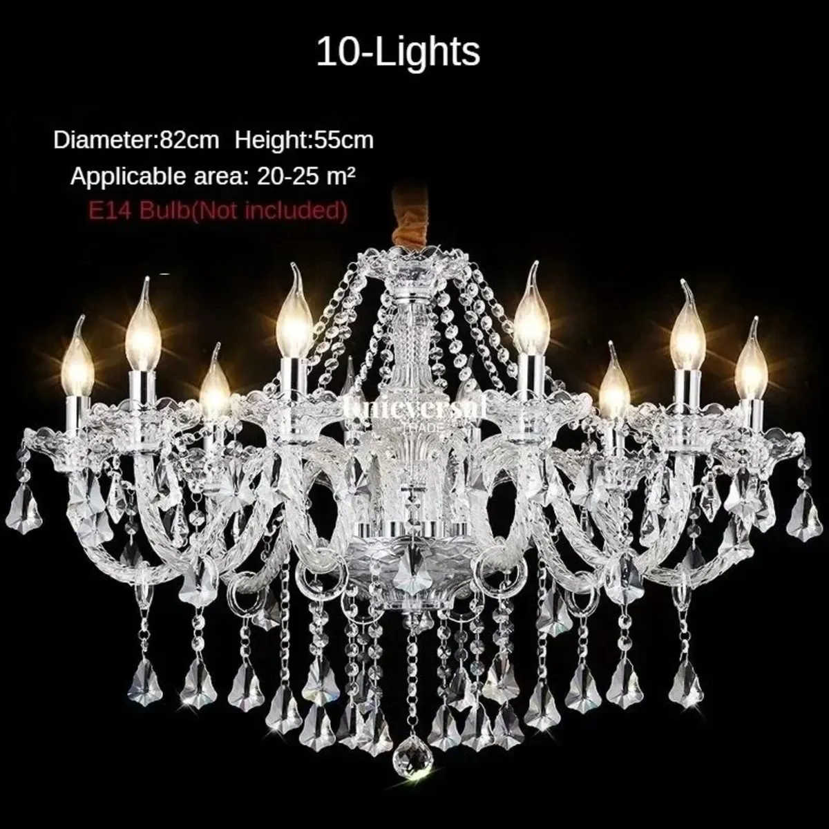 10 Light Chandelier Modern Pendant Ceiling Light - Image 4