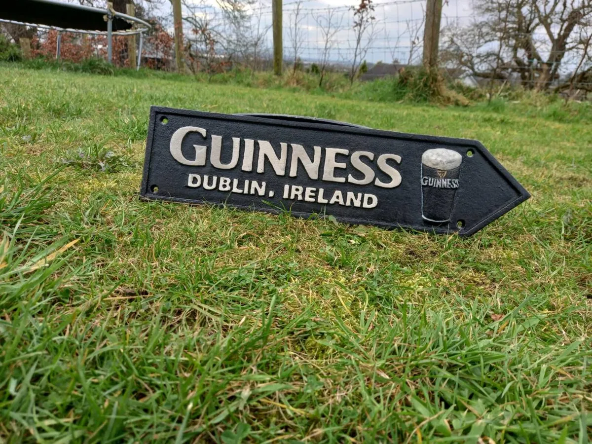 Guinness Cast Iron Sign - Image 1