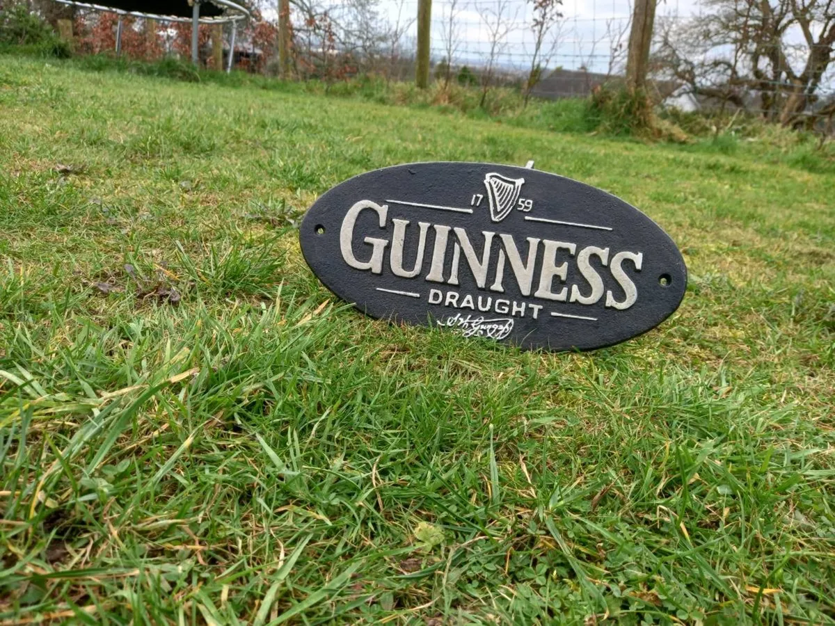 Guinness Cast Iron Sign - Image 1