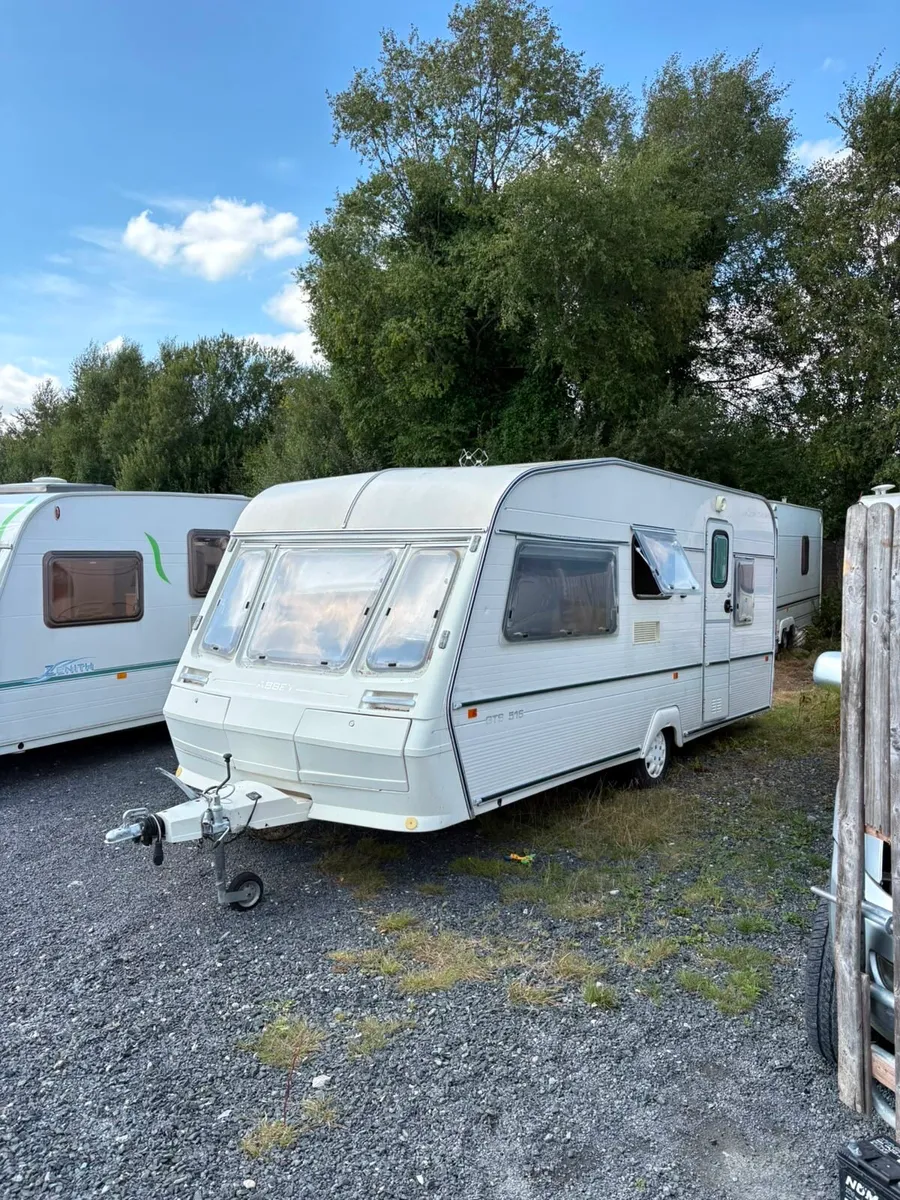Abbey 4 berth fixed bed project/ festival Caravan - Image 1