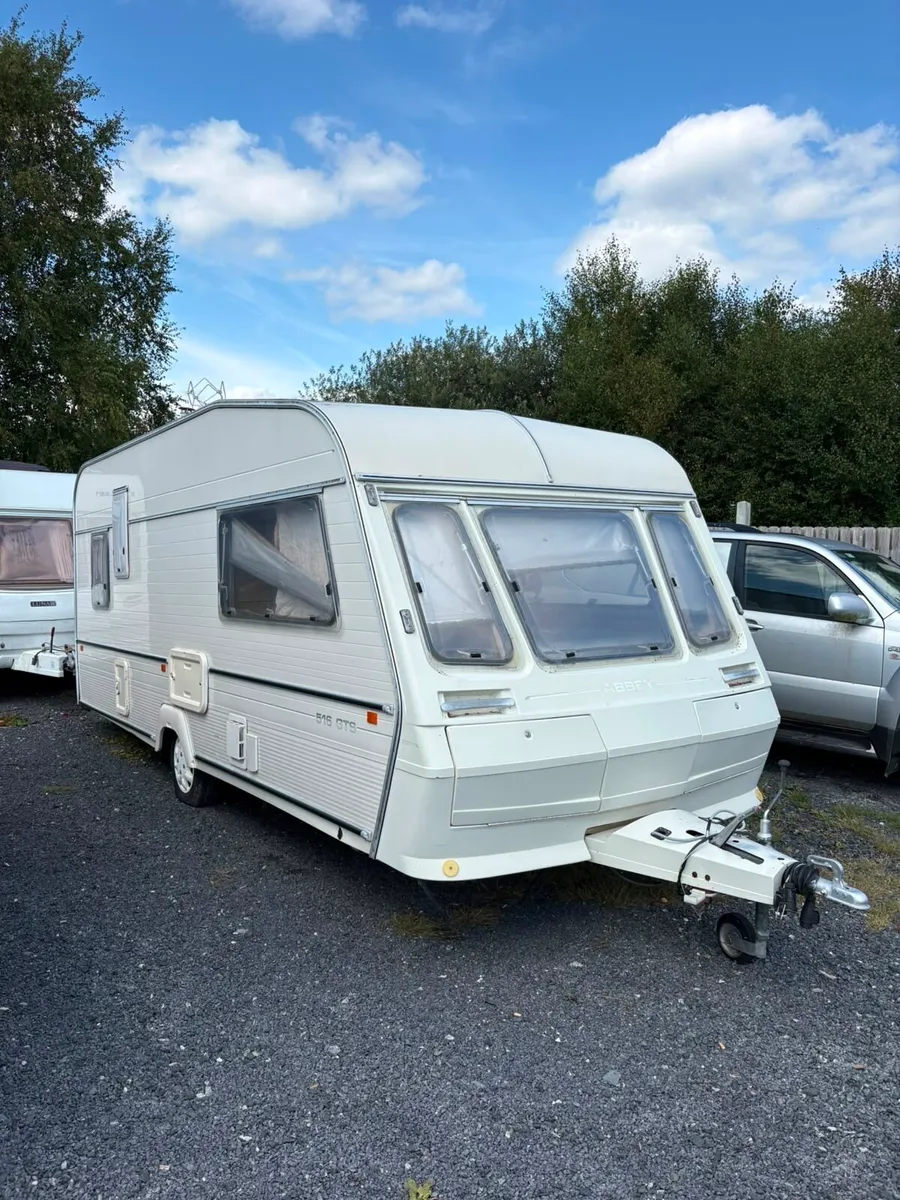 Abbey 4 berth fixed bed project/ festival Caravan - Image 2