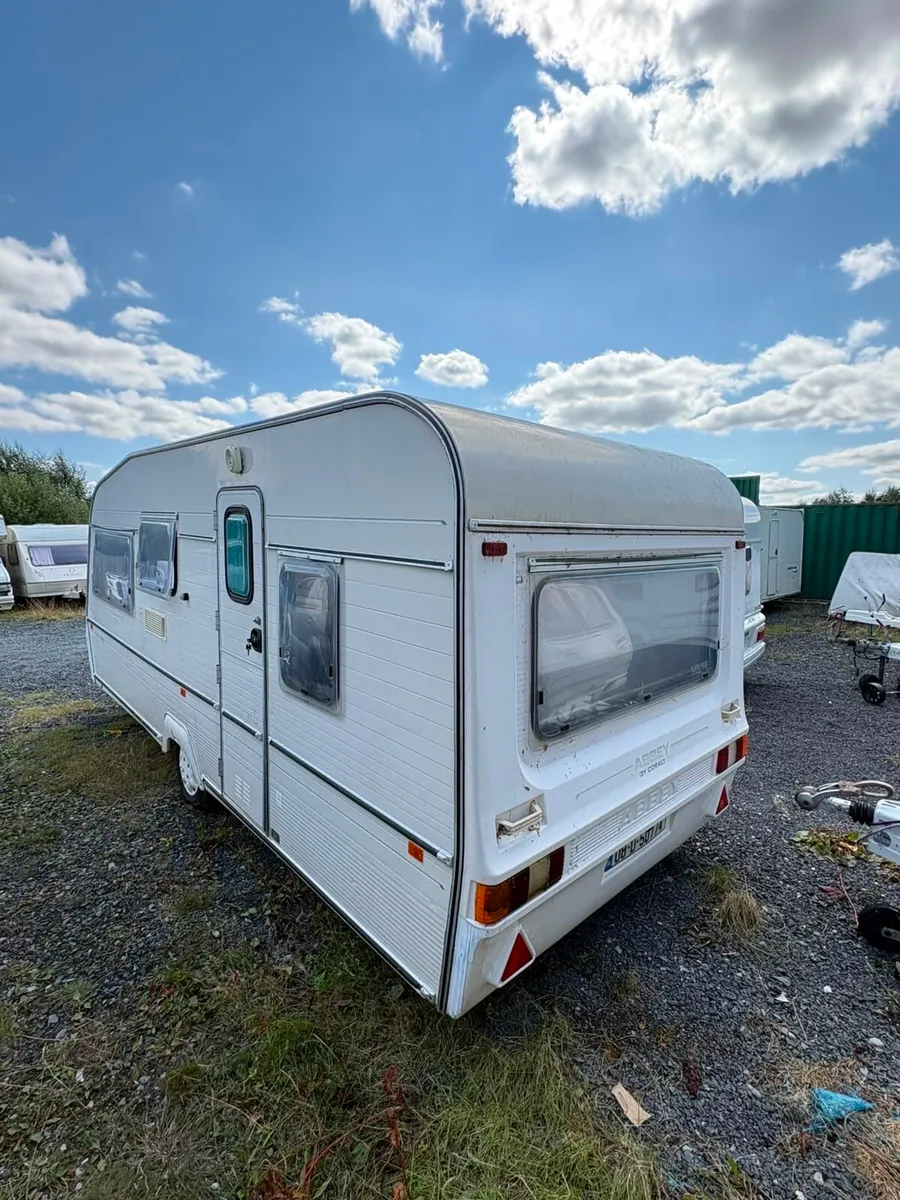 Abbey 4 berth fixed bed project/ festival Caravan - Image 3