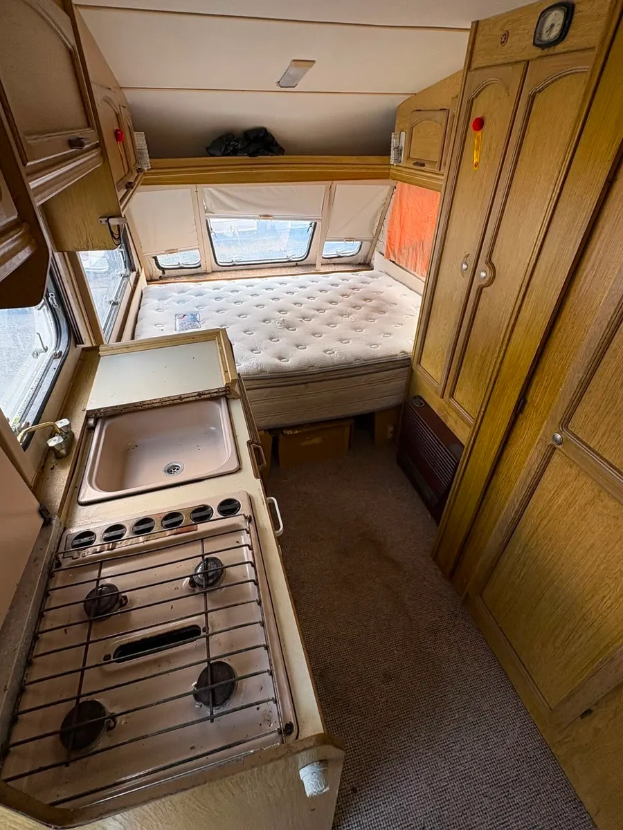 Abbey 4 berth fixed bed project/ festival Caravan - Image 4