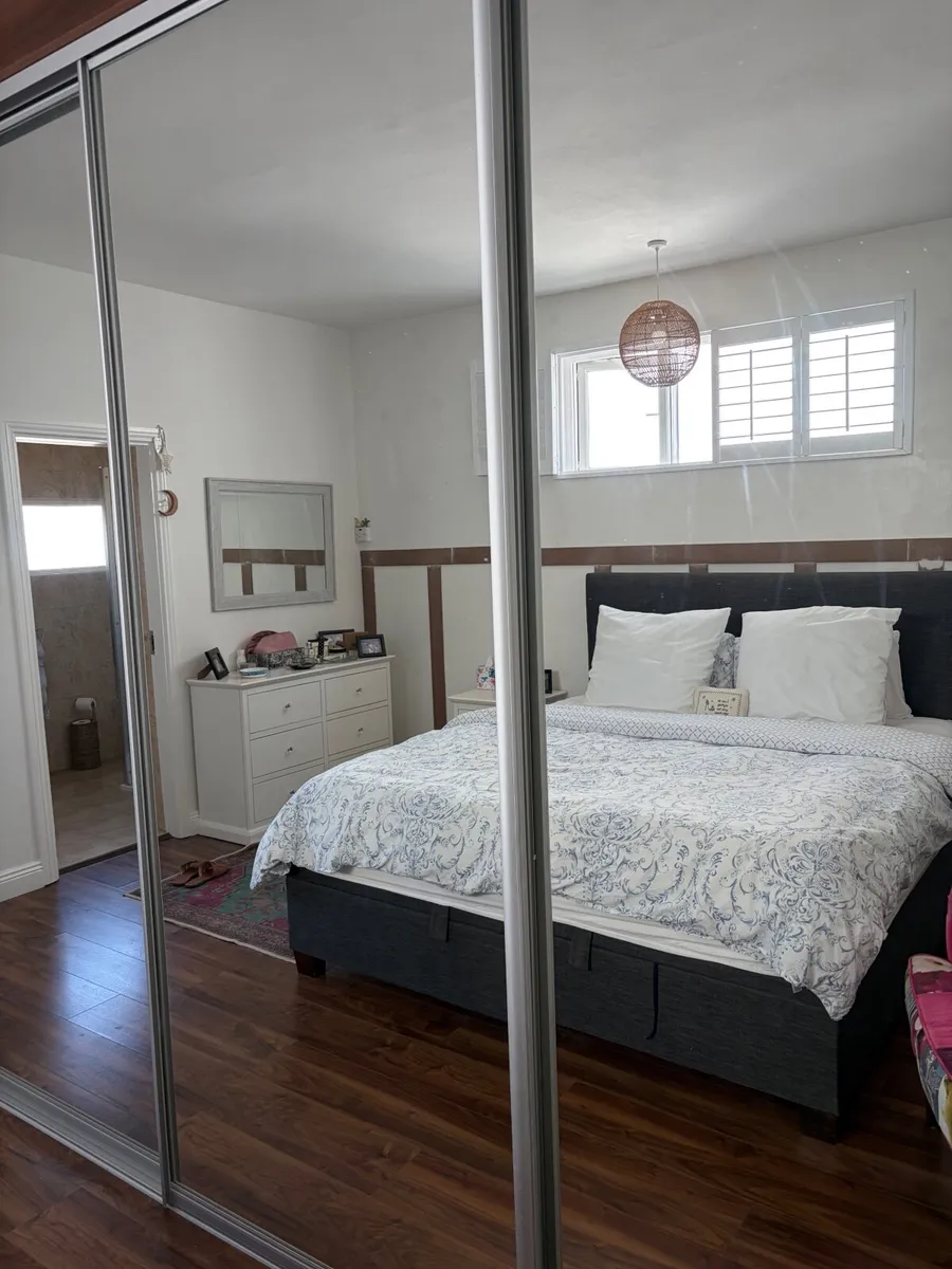 Walnut 3 sliding door Mirrored Wardrobe - Image 2
