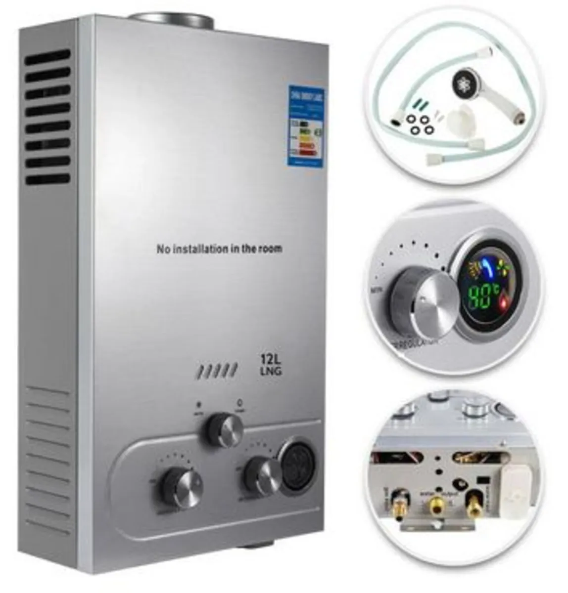 12L LPG Tankless Instant Hot Water Heater - Image 1