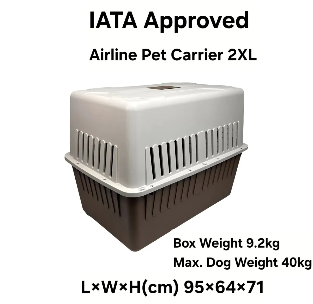 IATA Airline approved Dog crate/ pet carrier 2XL - Image 1