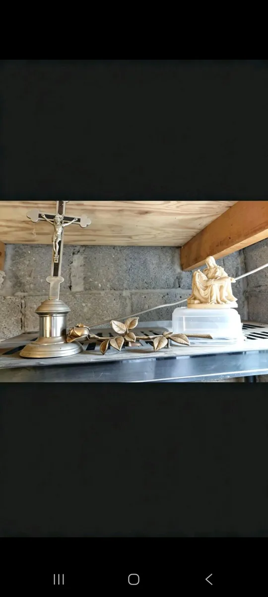 vintage Catholic decor.