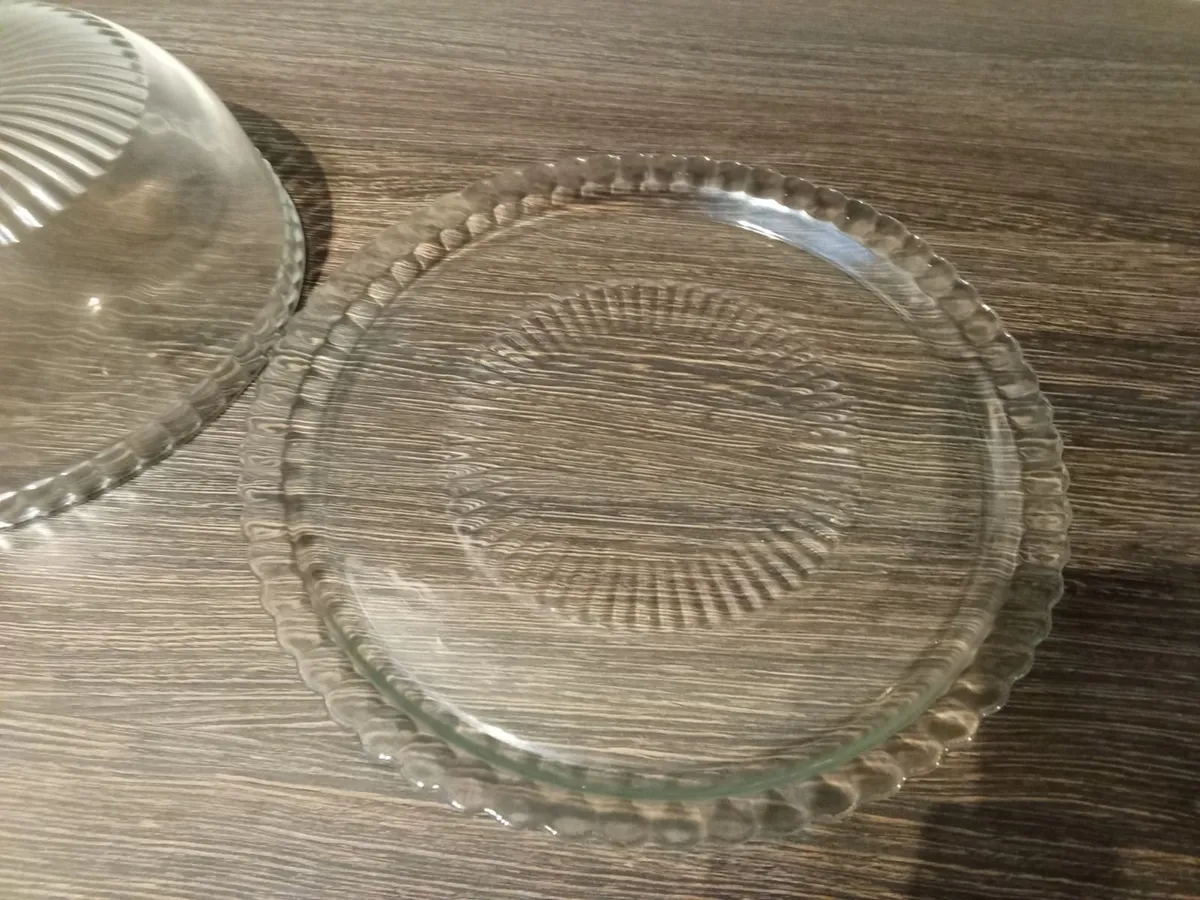 Glass Dome and Plate Cake Stand. - Image 3