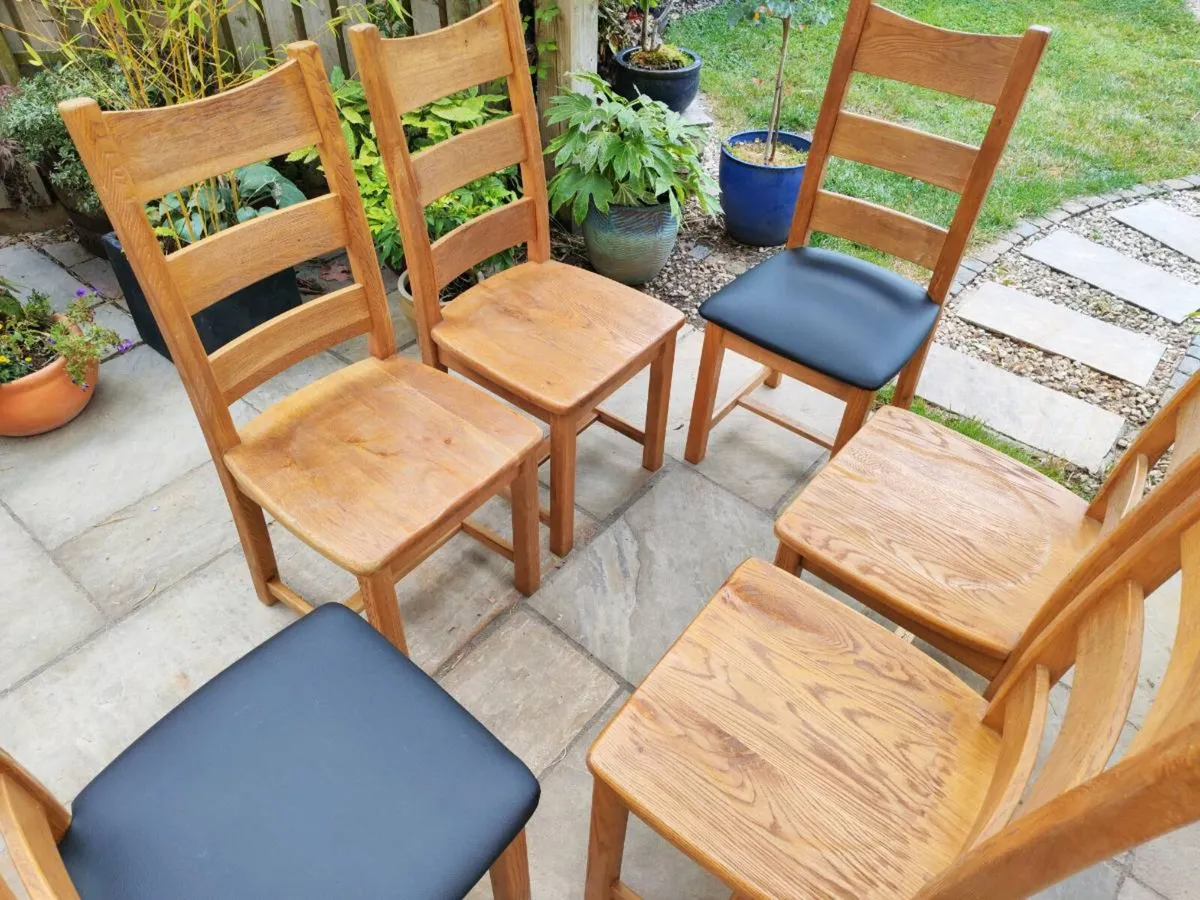 6 kitchen dining chairs - Image 2