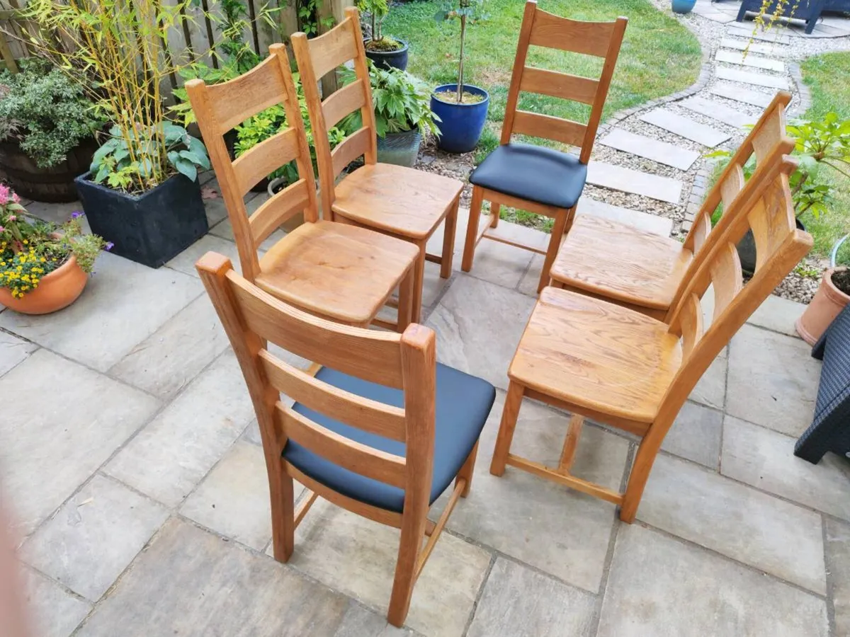 6 kitchen dining chairs - Image 4