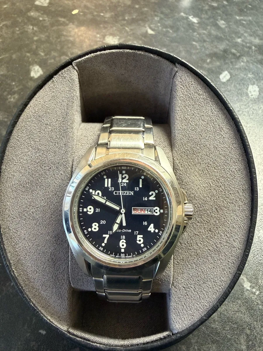 Citizen Eco-Drive Men’s blue dial stainless steel - Image 2