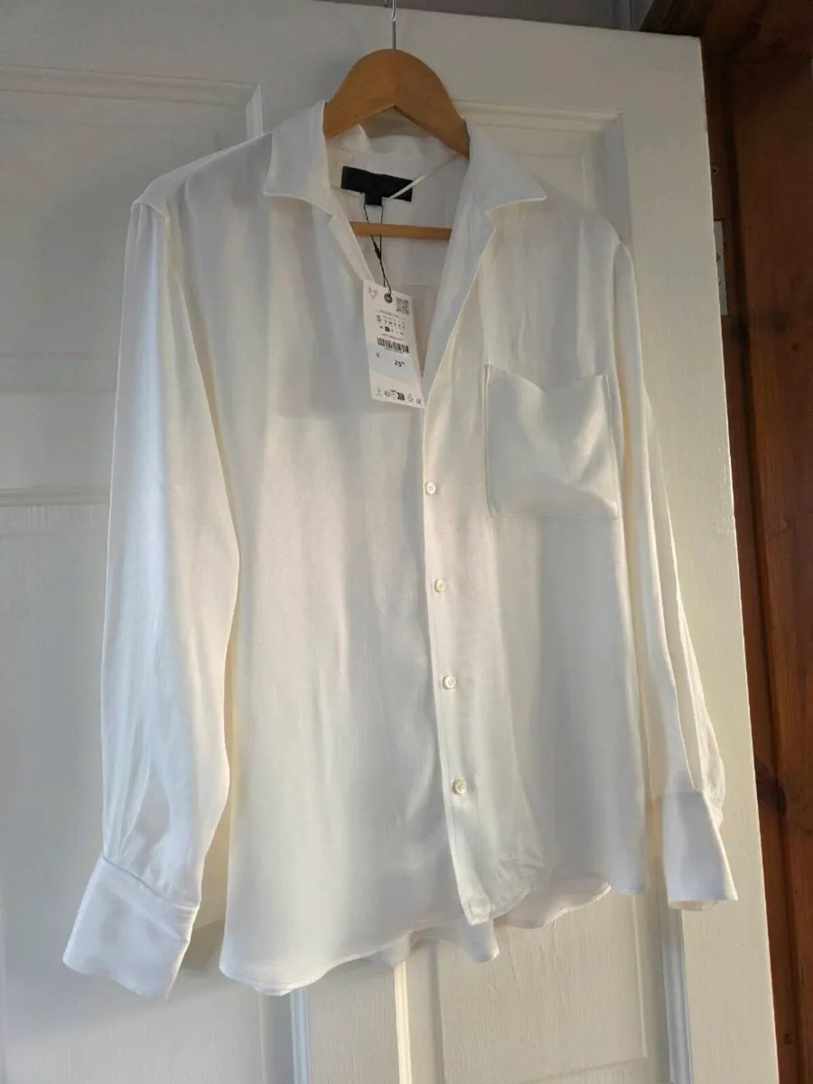 Zara New Cream Blouse - Image 4