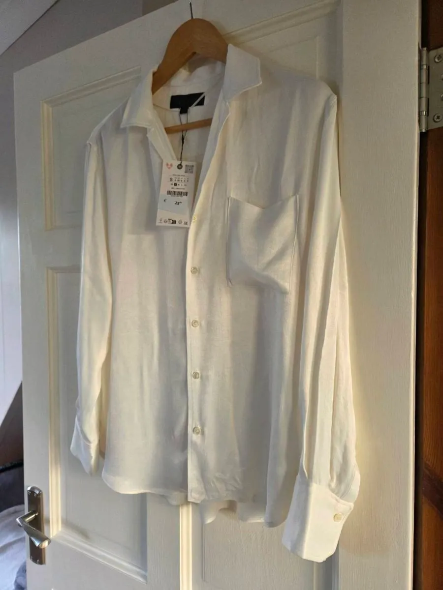 Zara New Cream Blouse - Image 3