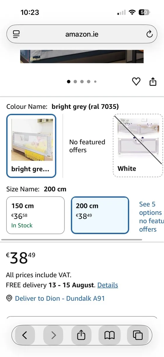 2 bed rails - never used - Image 3