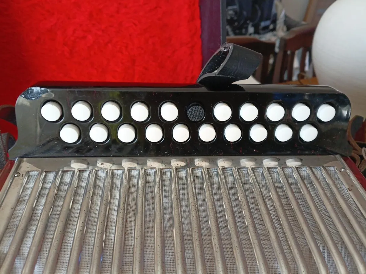 Hohner black dot double ray accorfion - Image 1