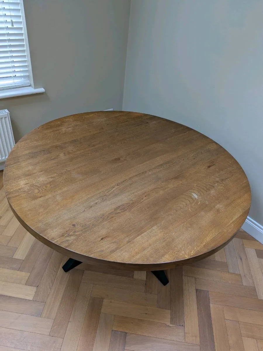 150cm solid oak table - Image 2