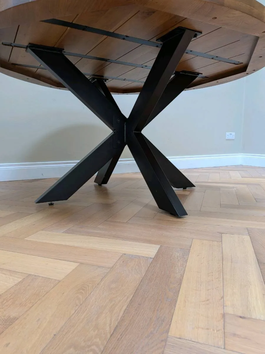 150cm solid oak table - Image 3