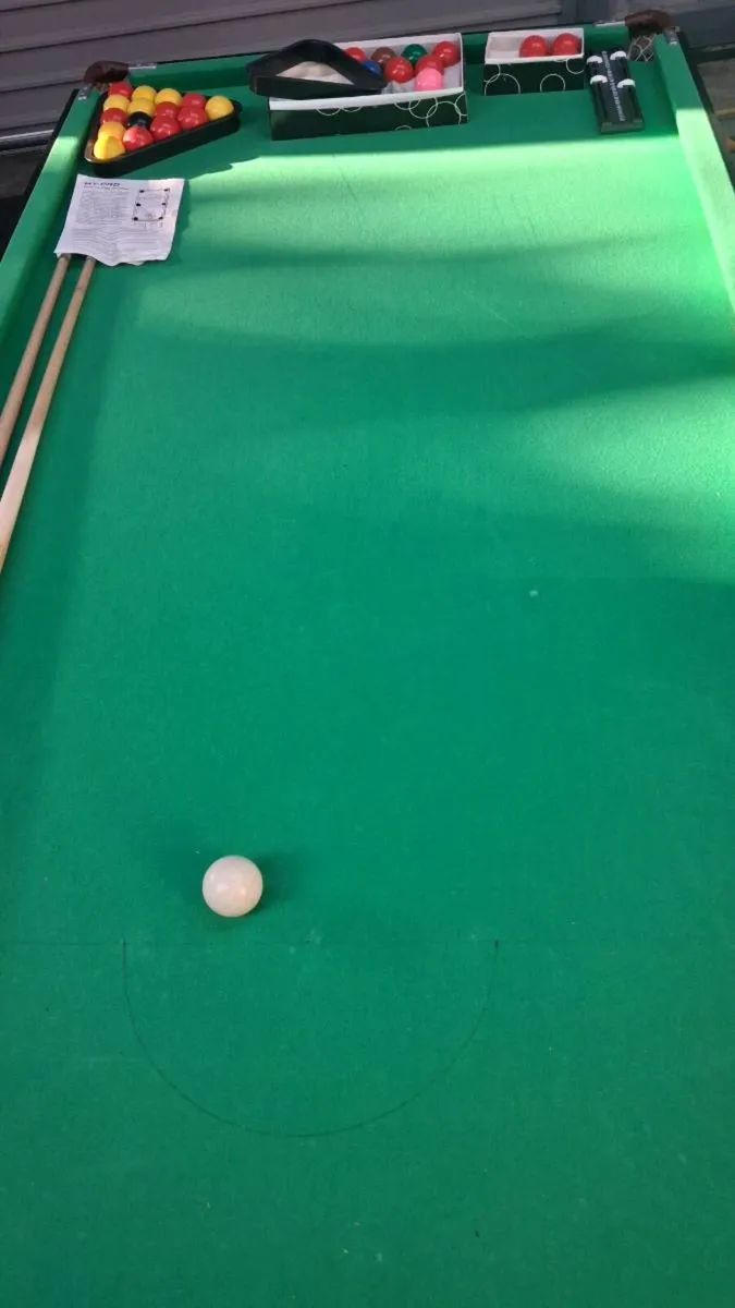 6 foot pool/snooker table, excellent condition - Image 3