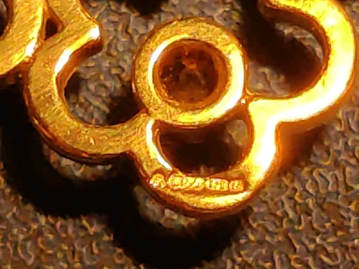 FLOWER POWER BELCHER 9CT SOLID Gold 5g 20"Necklace - Image 4