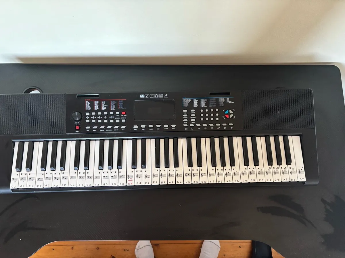Electronic Piano Keyboard 61 Keys Black - Image 3