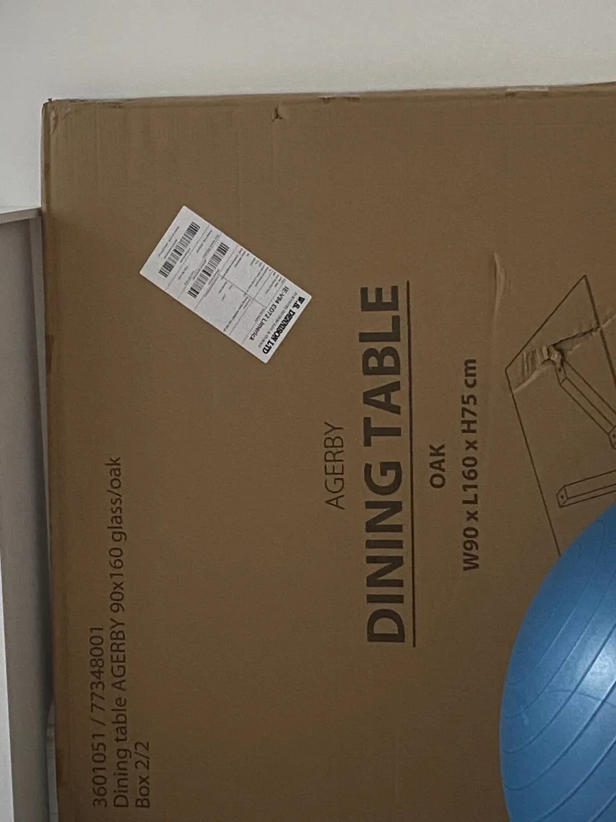 Brand new glass dining table for sale - Image 2