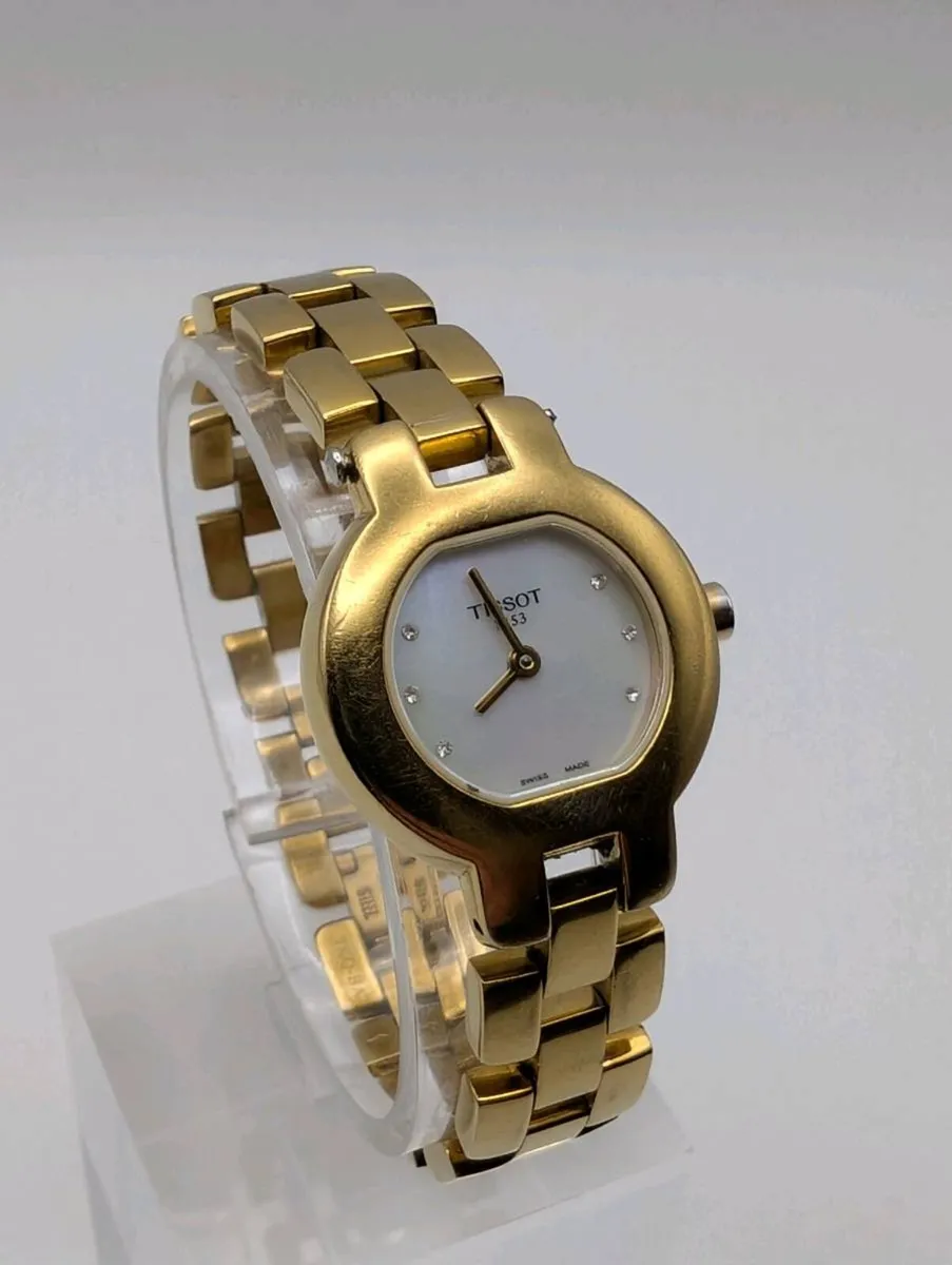 Tissot 1853 Ladies Gold Tone Swiss Quartz Watch - Image 3