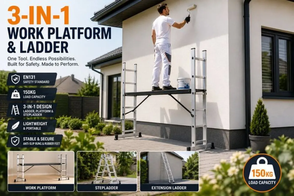 Mobile Aluminium Work Platform & Multifunction Sc - Image 3