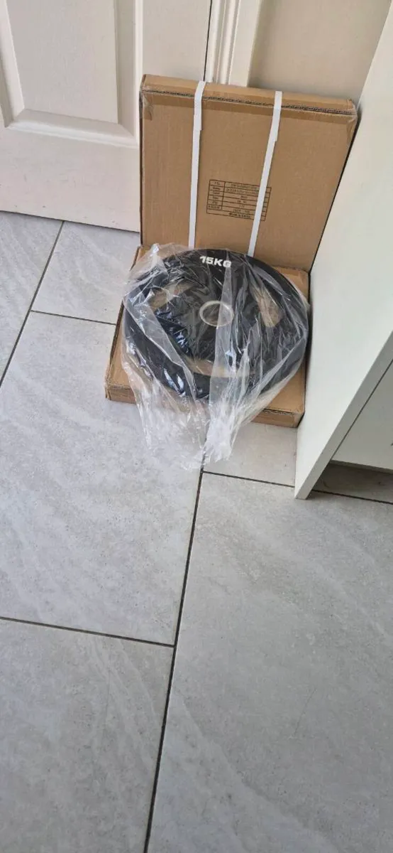 Brand new 2x15kilo olympic weight plates - Image 3