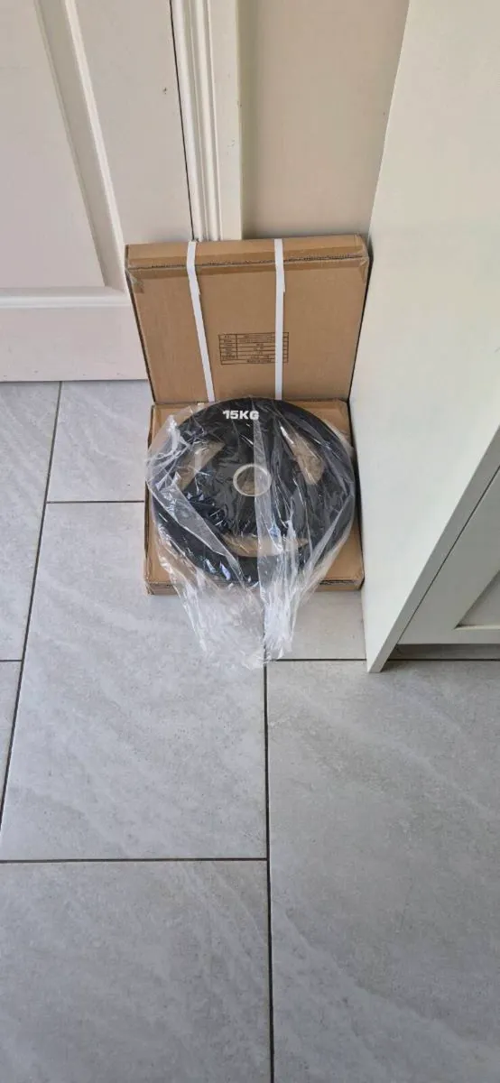 Brand new 2x15kilo olympic weight plates - Image 4