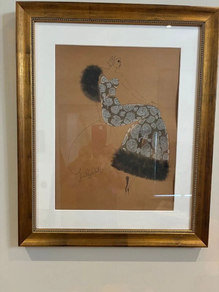 Framed Fashion Illustrations - Image 2