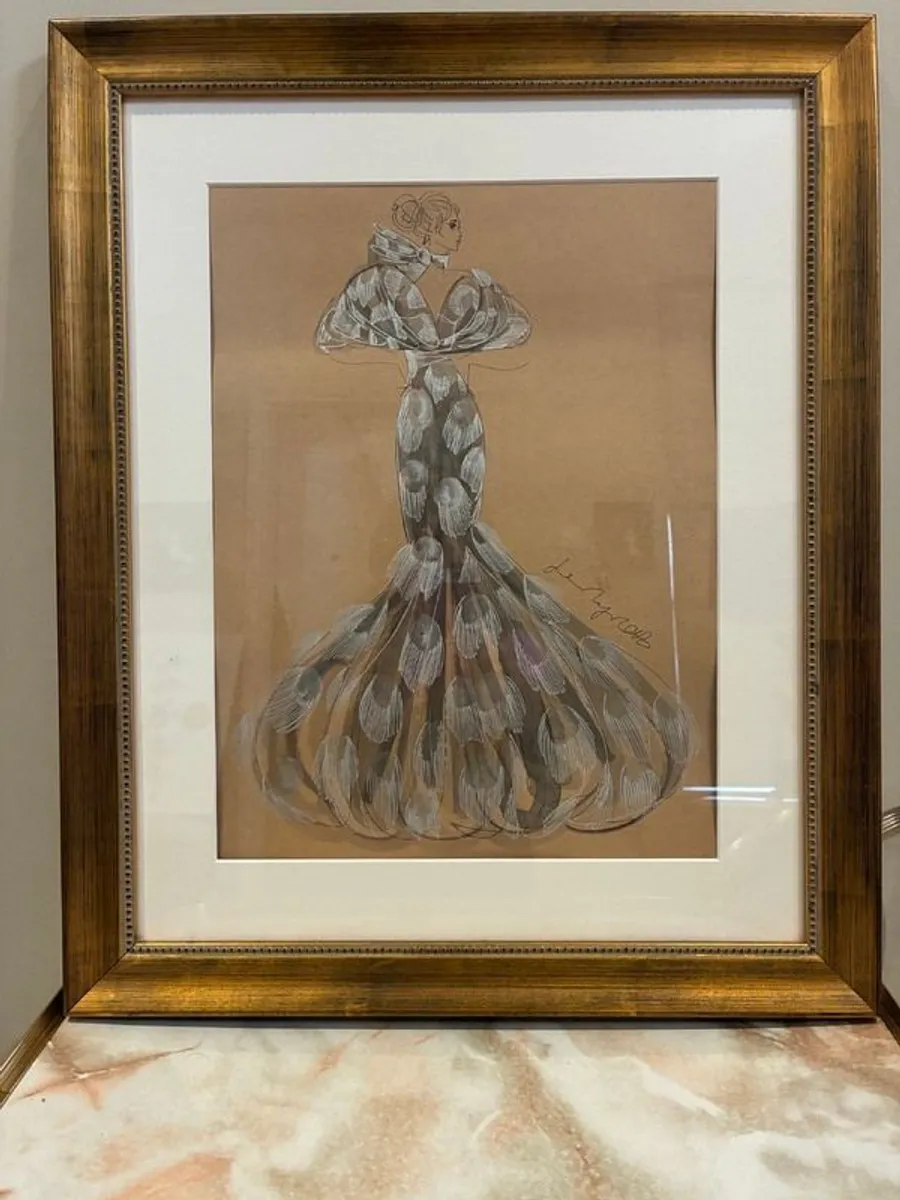 Framed Fashion Illustrations - Image 3